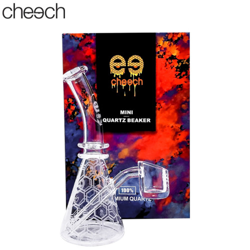 CHEECH 5 INCH GLASS MINI QUARTZ BEAKER 1CT/DISPLAY 